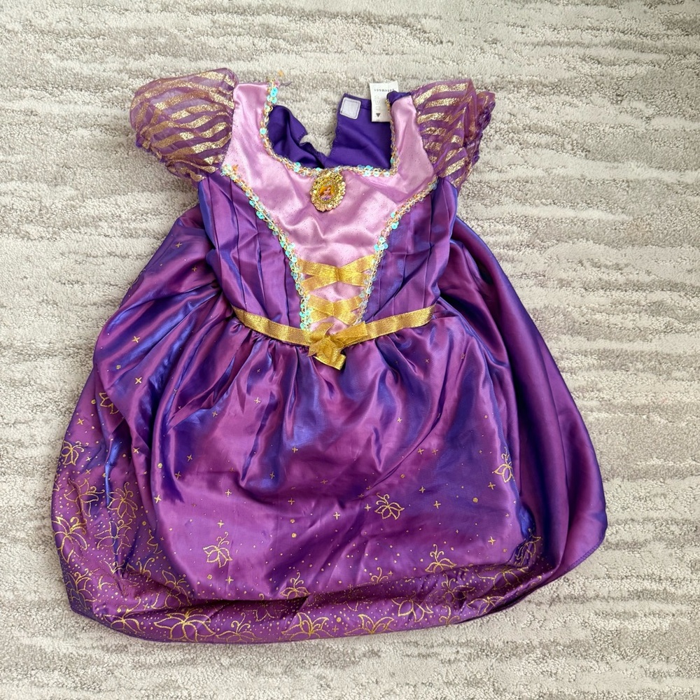 Disney Rapunzel Tangled Princess Costume Dress Girls Size 4-6X Purple